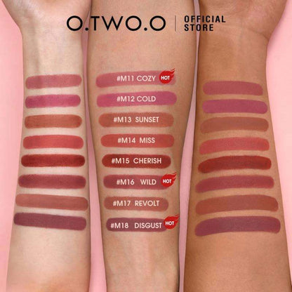 O.TWO.O Matte Misty Kiss Lock Color Waterproof Lipstick