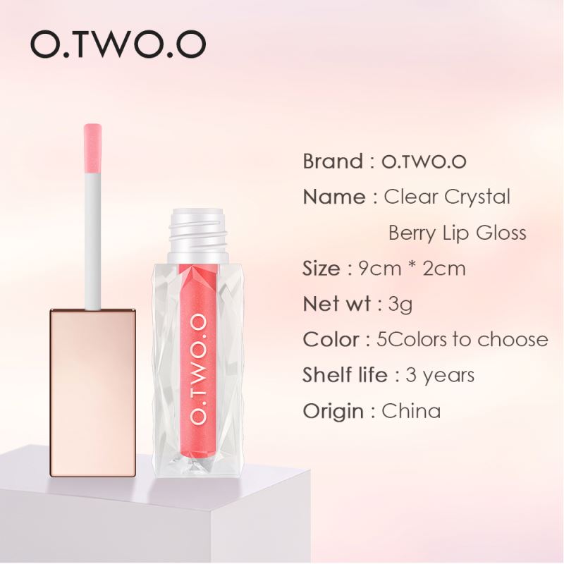 O.Two.O Clear Crystal Berry Lip Gloss