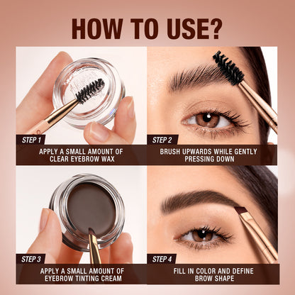 O.Two.O Fluff Shaping EyeBrow Wax & Cream