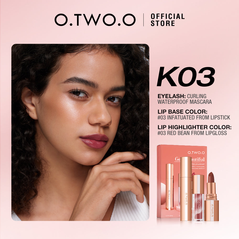 O.Two.O Get Beautiful Charm Blooming Lip & Eye Makeup Set