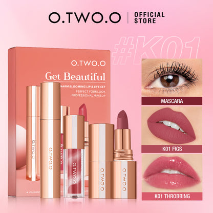 O.Two.O Get Beautiful Charm Blooming Lip & Eye Makeup Set