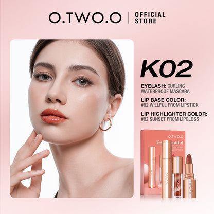 O.Two.O Get Beautiful Charm Blooming Lip & Eye Makeup Set
