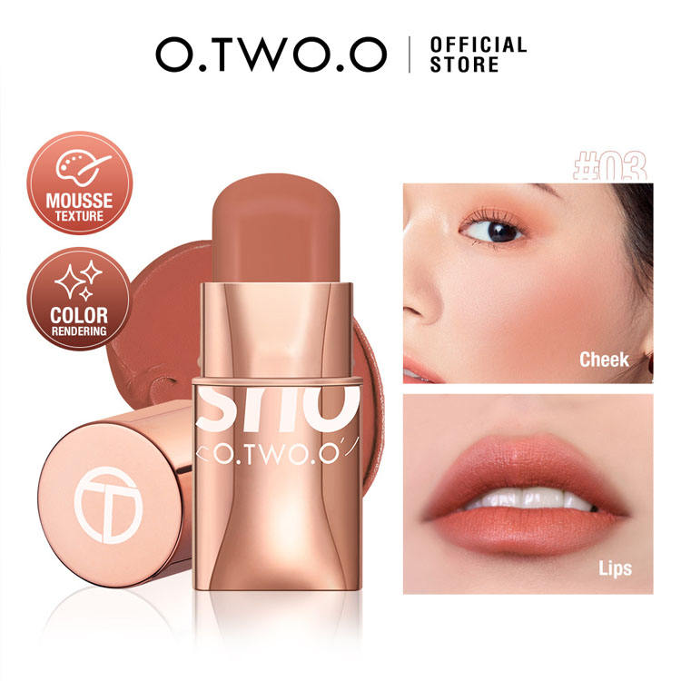 O.Two.O Glow Colour Creamy Mouse Blush Stick