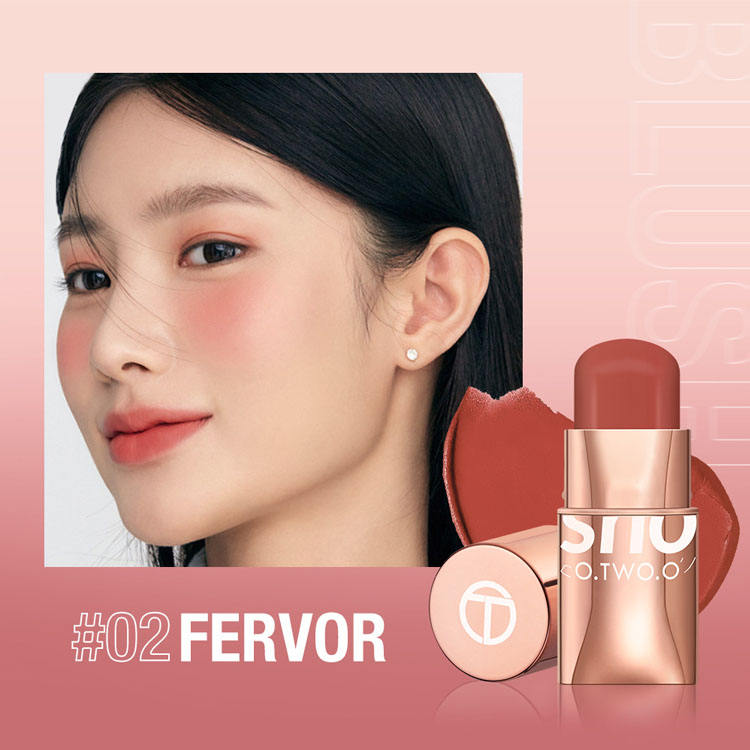 O.Two.O Glow Colour Creamy Mouse Blush Stick