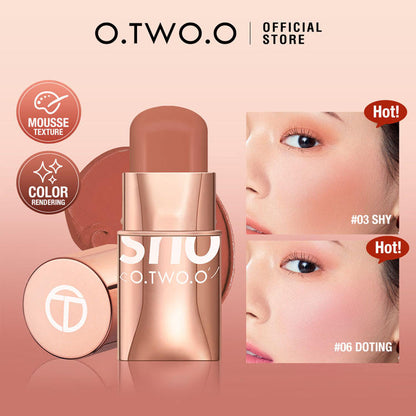 O.Two.O Glow Colour Creamy Mouse Blush Stick