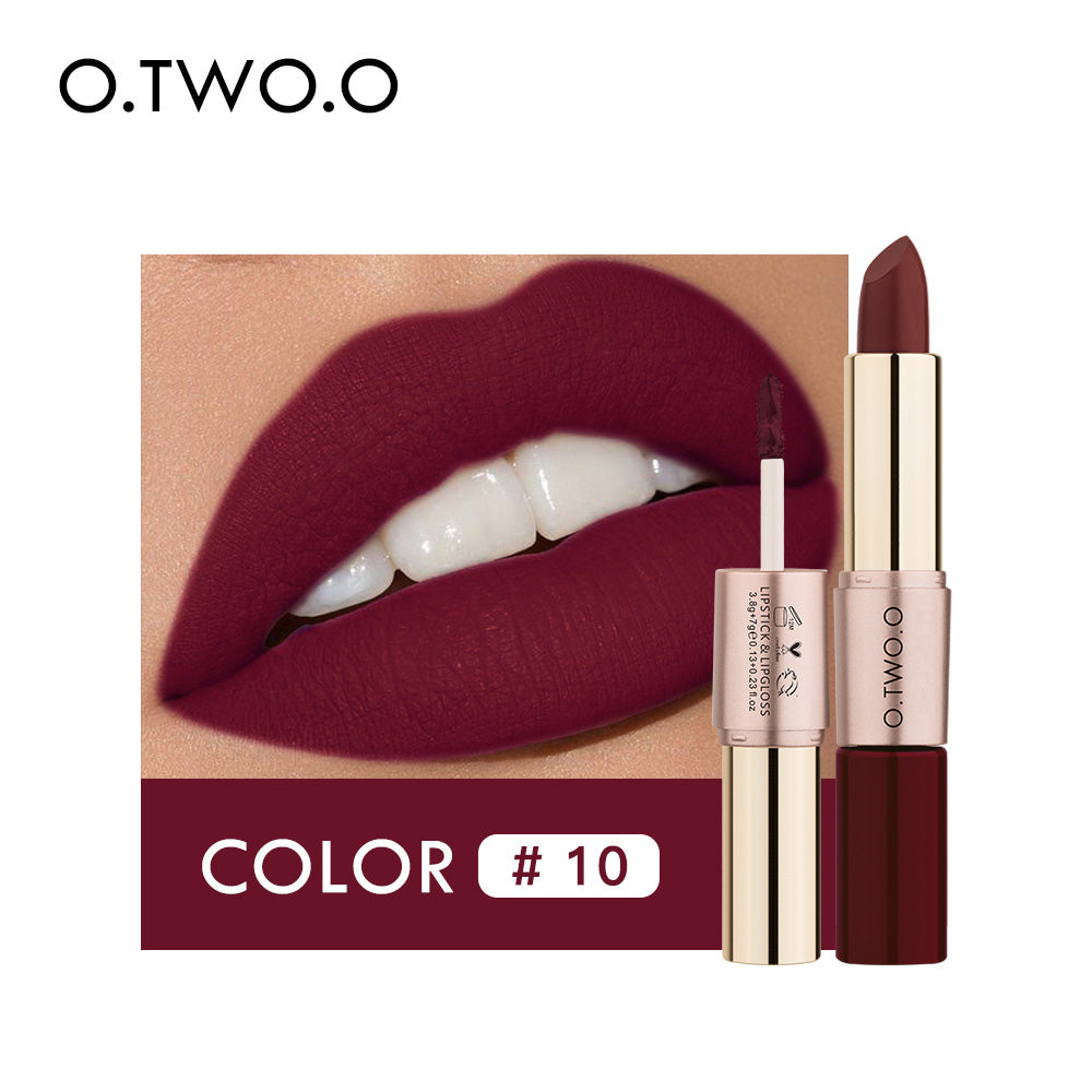 O.Two.O Gold 2 in 1 Lipstick & Lip Gloss