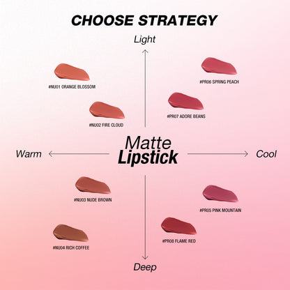 O.Two.O Light Cloudy Matte Lipstick
