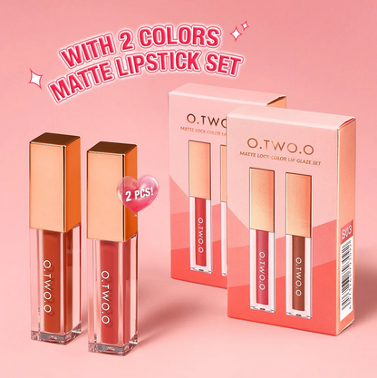 O.Two.O Matte Lock Color Lip Glaze Set