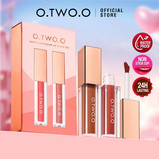 O.Two.O Matte Lock Color Lip Glaze Set